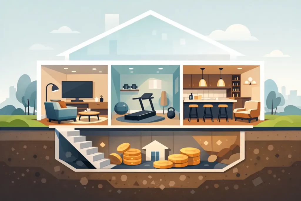 Finished Basement Ideas That Add Real Value