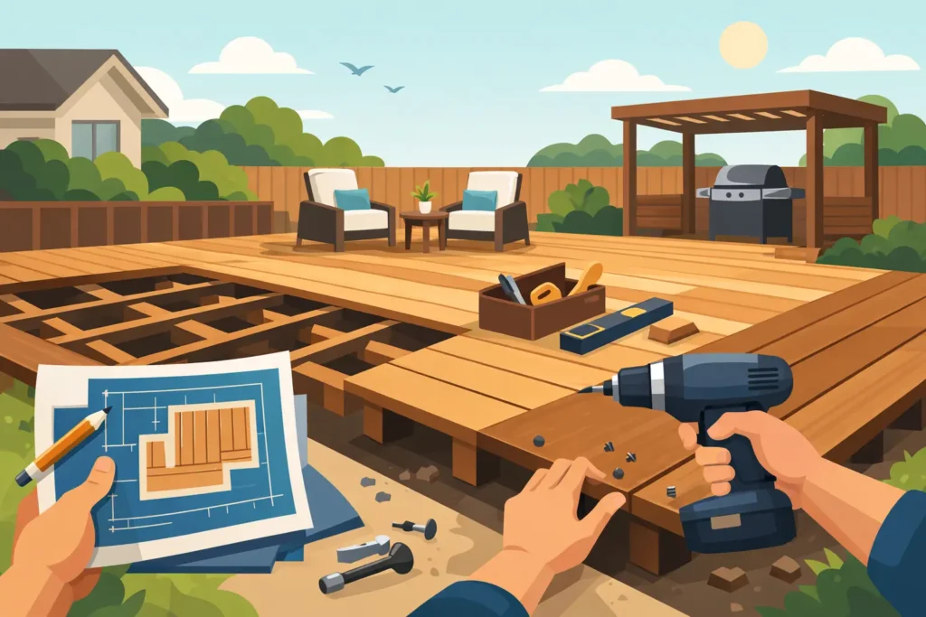 How to Build Backyard Deck the Right Way