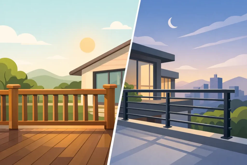 Wood vs Metal Railings: Which Fits Your Home?